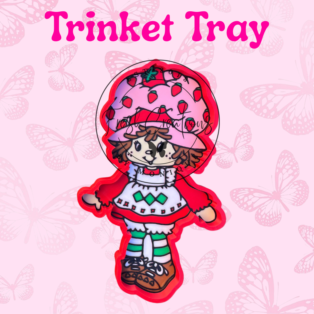 STRAWBERRY SHORTCAKE BEADED LARGE SIZE TRAY