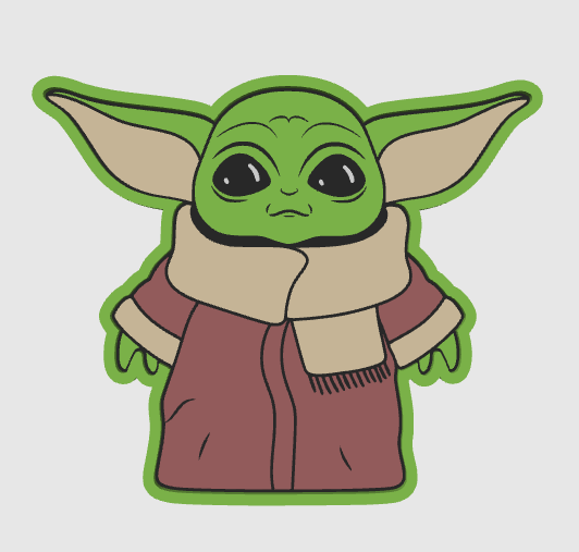 BABY YODA TRINKET TRAY DIGITAL FILE