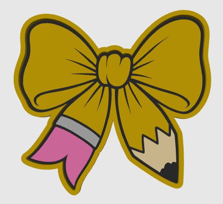 PENCIL BOW TRINKET TRAY DIGITAL FILE