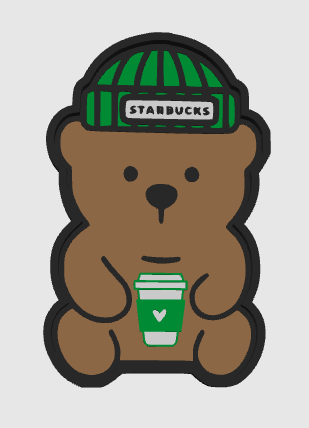STARBUCKS BEAR TRINKET TRAY