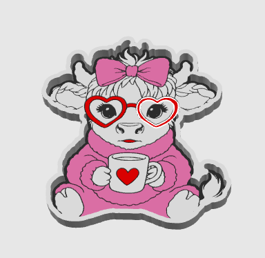 COW VDAY TRINKET TRAY DIGITAL FILE