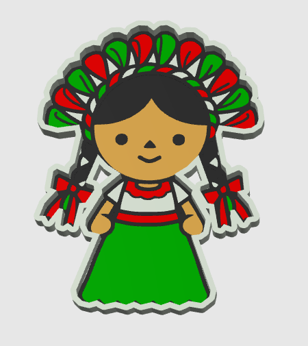 MEXI DOLL TRINKET TRAY DIGITAL FILE
