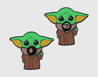 BABY YODA PEN HOLDER DIGITAL FILE