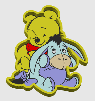 POOH & EYORE TRINKET TRAY DIGITAL FILE