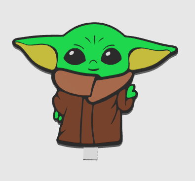 BABY YODA PEN TOPPER