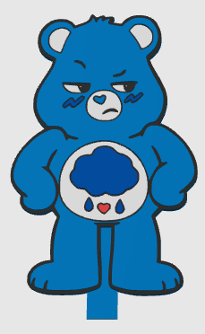 *ATTACHMENT ONLY* GRUMPY BEAR DOORABLE HOLDER DIGITAL FILE