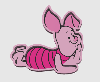 PIGLET  TRINKET TRAY DIGITAL FILE