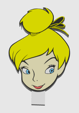 *ATTACHMENT ONLY* TINKERBELL HEAD MULTI GLUE HOLDER DIGITAL FILE