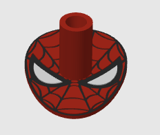 SPIDER HEAD SINGLE 2IN1 SIZE PEN HOLDER DIGITAL FILE